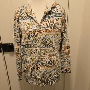Multicolor Patterned Women's Hoodie